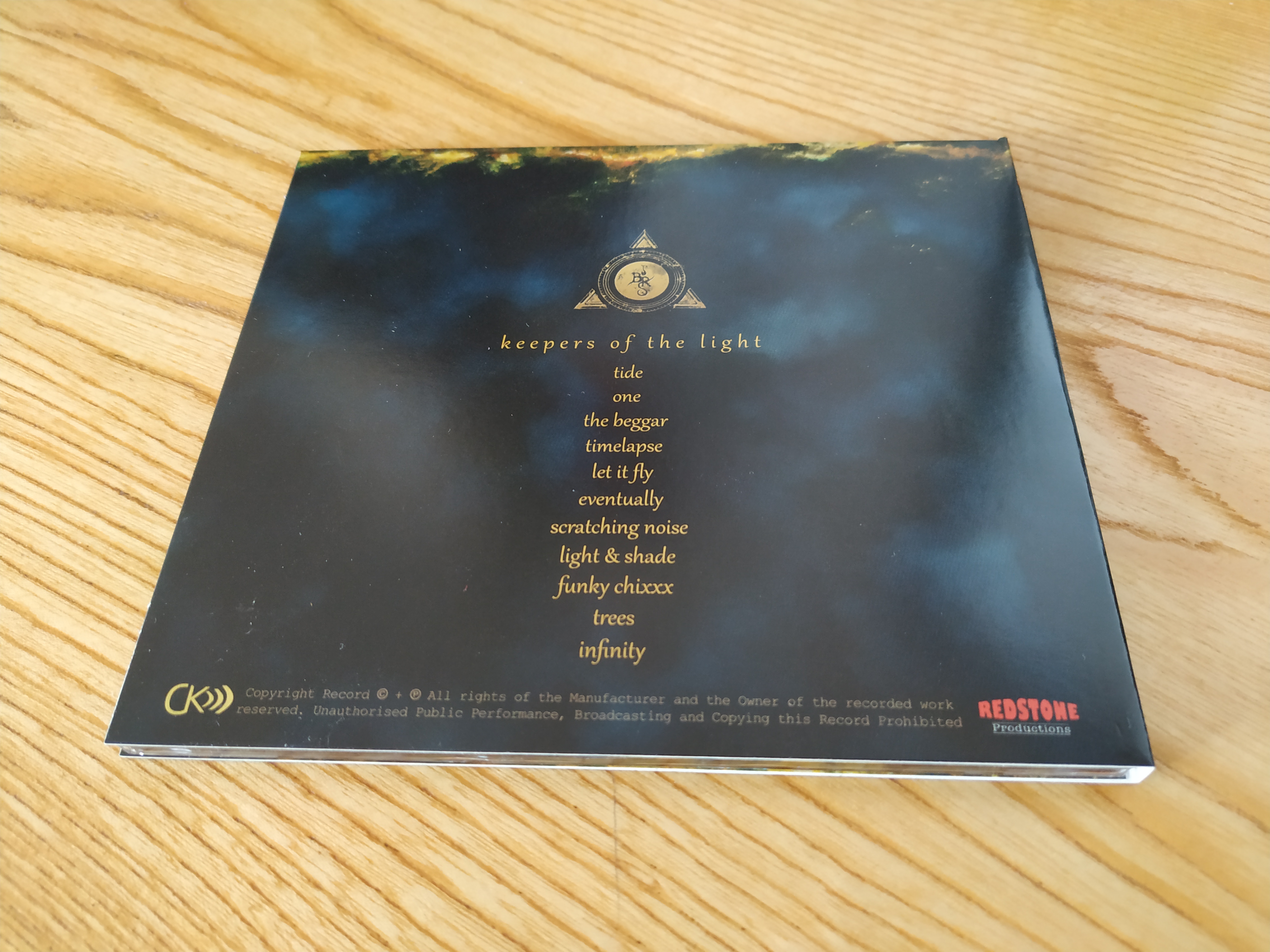 keepers of the light - CD backside